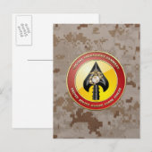 USMC Spezialeinsatzkommando (MARSOC) [3D] Postkarte (Vorne/Hinten)