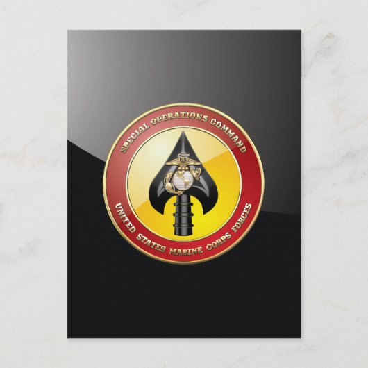 USMC Spezialeinsatzkommando (MARSOC) [3D] Postkarte (Vorderseite)