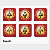 USMC Spezialeinsatzkommando (MARSOC) [3D] Quadratischer Aufkleber (Blatt)