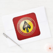 USMC Spezialeinsatzkommando (MARSOC) [3D] Quadratischer Aufkleber (Umschlag)