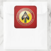 USMC Spezialeinsatzkommando (MARSOC) [3D] Quadratischer Aufkleber (Tasche)