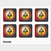 USMC Spezialeinsatzkommando (MARSOC) [3D] Quadratischer Aufkleber (Blatt)