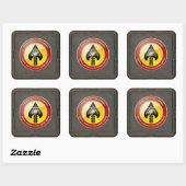 USMC Spezialeinsatzkommando (MARSOC) [3D] Quadratischer Aufkleber (Blatt)