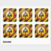 USMC Spezialeinsatzkommando (MARSOC) [3D] Quadratischer Aufkleber (Blatt)