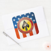 USMC Spezialeinsatzkommando (MARSOC) [3D] Quadratischer Aufkleber (Umschlag)