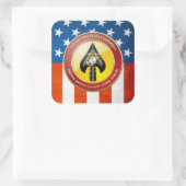 USMC Spezialeinsatzkommando (MARSOC) [3D] Quadratischer Aufkleber (Tasche)