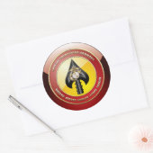 USMC Spezialeinsatzkommando (MARSOC) [3D] Runder Aufkleber (Umschlag)