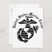 USMC United Staaten Marine Corps Postkarte (Vorne/Hinten)