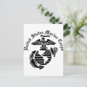 USMC United Staaten Marine Corps Postkarte (Stehend Vorderseite)