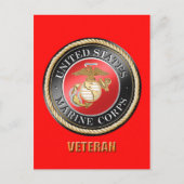 USMC Veteran Postcard Postkarte (Vorderseite)