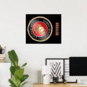 USMC Veteran Poster (Heimbüro)