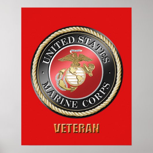 USMC Veteran Poster (Vorne)