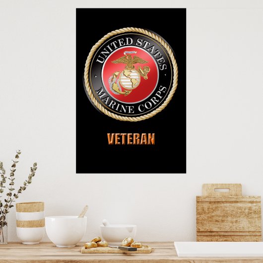 USMC Veteran Poster (Küche)
