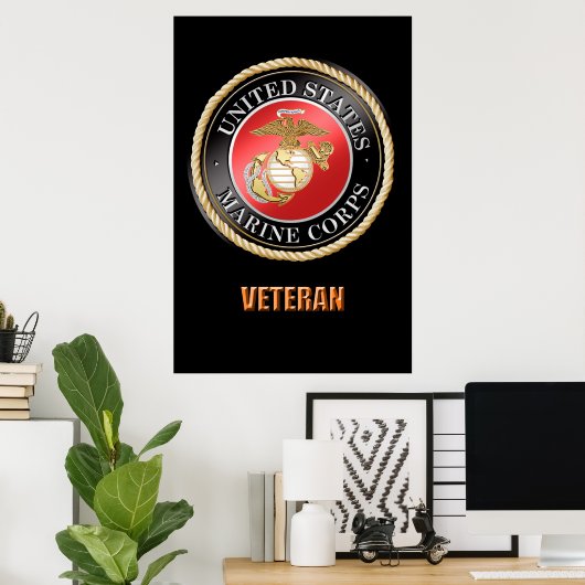 USMC Veteran Poster (Heimbüro)