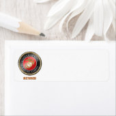 USMC Veteran Rücksendeadressen-Aufkleber (Insitu)