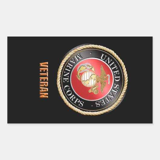 USMC Veteran Sticker (Vorderseite)
