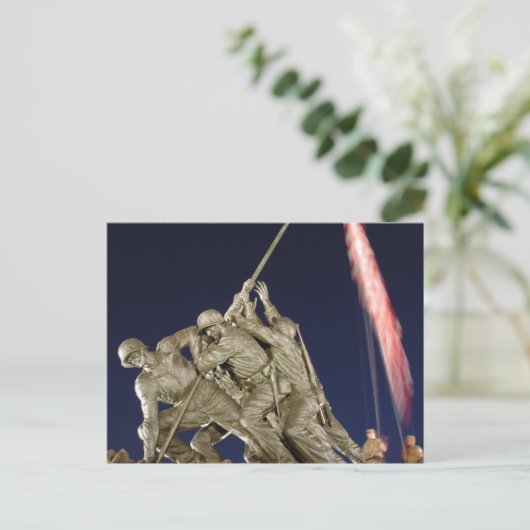 USMC War Memorial Postkarte (Stehend Vorderseite)