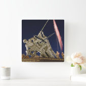 USMC War Memorial Quadratische Wanduhr (Zuhause)