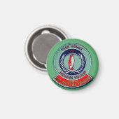 USN Retro-Patch Magnet (Vorderseite/Rückseite)
