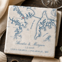 USNA-Kapelle Hochzeitsgeschenk Annapolis MD Karte