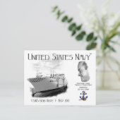 USNS BOB HOPE T-AKR 300 CARGO SHIP POSTKARTE (Stehend Vorderseite)