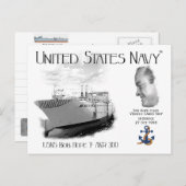 USNS BOB HOPE T-AKR 300 CARGO SHIP POSTKARTE (Vorne/Hinten)