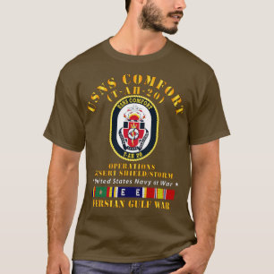 USNS Comfort TAH20 Gulfw Ship Ribbons T-Shirt