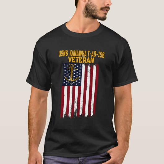 Usns Kanawha T-Ao-196 Wiederauffüllung Oilschiff T-Shirt (Vorderseite)