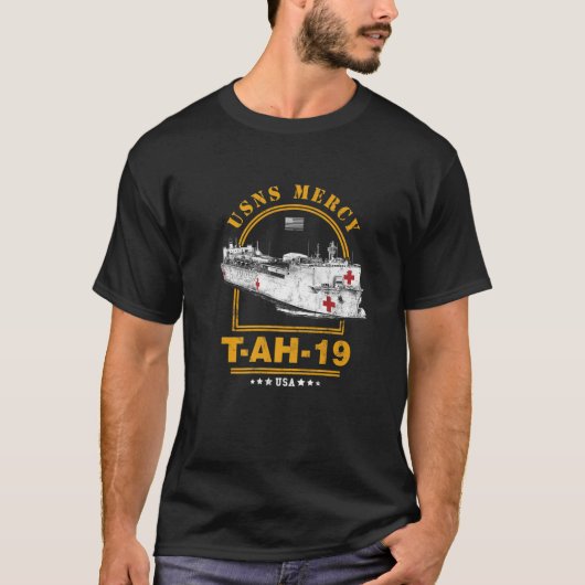 USNS Mercy AH-19 Hospital Ship T-Shirt (Vorderseite)