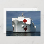 USNS Mercy Hospital Ship Postkarte (Vorne/Hinten)