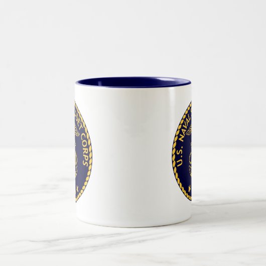 USNSCC Siegel-Tasse Zweifarbige Tasse (Mittel)