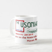 Usonian Gasthauslogo-Klassiker-Tasse Kaffeetasse (Vorderseite Links)