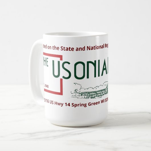 Usonian Inn Latte Tasse (Vorderseite Links)