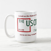 Usonian Inn Latte Tasse (Links)