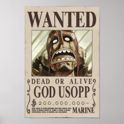 Usopp-Sekunde gewollt Poster (Vorne)