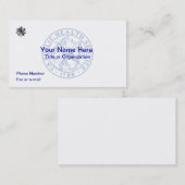 USPHS Commander Business Card Visitenkarte (Vorne/Hinten)