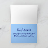 USPHS Commission Corps Rear Admiral Card Karte (Innenseite)