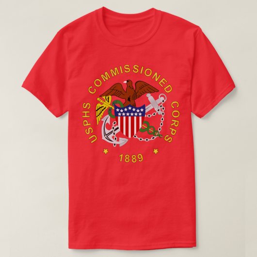 USPHS in Auftrag gegeben Corps wo BackGrd T-Shirt (Design vorne)