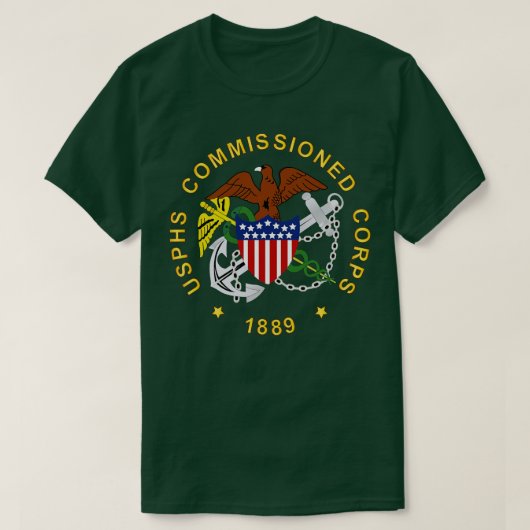 USPHS in Auftrag gegeben Corps wo BackGrd T-Shirt (Design vorne)