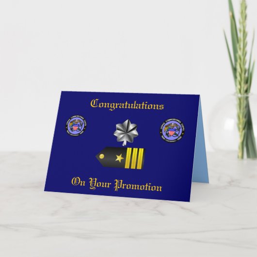 USPHS-Kommission Korps Commander Werbeaktion Card Karte (Vorderseite)
