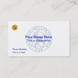 USPHS Leutnant Commander Business Card Visitenkarte