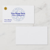 USPHS Leutnant Commander Business Card Visitenkarte (Vorne/Hinten)
