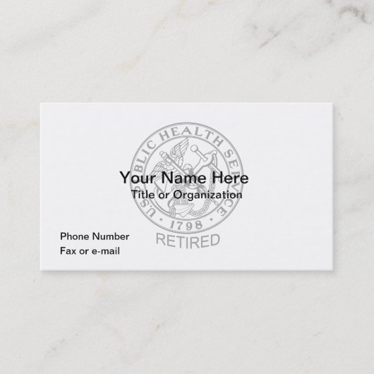 USPHS - Neue Visitenkarten Visitenkarte (Vorderseite)