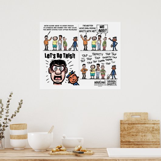 USPS Editorprogramm Cartoon Poster (Küche)