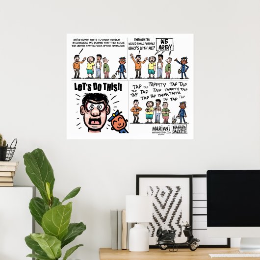 USPS Editorprogramm Cartoon Poster (Heimbüro)