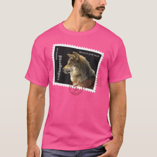 Usps gefährdete Arten Mexikanischer Grauer Wolf Po T-Shirt