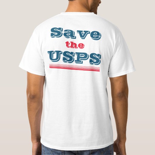 USPS GERETTET T-Shirt (Rückseite)