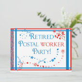 USPS-Party Einladungen für Postarbeiter (Stehend Vorderseite)