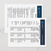 USPTO Quick Reference Card Postkarte (Vorne/Hinten)
