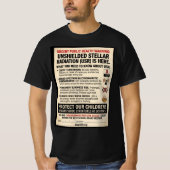 USR öffentliche Warnung T-Shirt (Vorderseite)